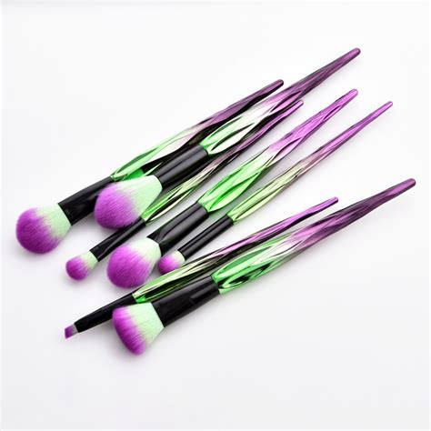 Violet 7 Piece Travel Makeup Brushes Set Makeup Brush Set Shenzhen Fantastic Cosmetic Co Ltd