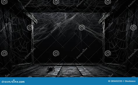Trapdoor Webs On Black Background Hd Image Royalty Free Stock