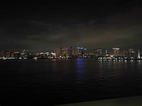 Rainbow bridge night walk pushing my bike along the way