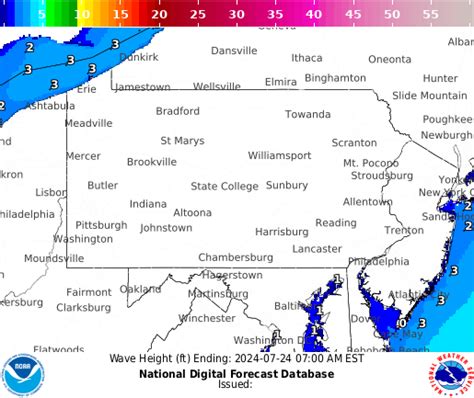 Noaa Graphical Forecast For Pennsylvania