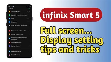 Infinix Smart 5 Full Screen Display Setting Tips And Tricks YouTube