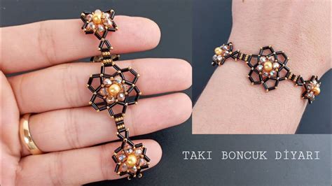 Boru Boncuktan Zar F B Lekl K Yapimi Elegant Bracelet Made Of Bugle