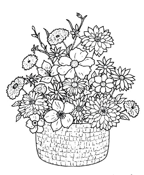 Coloring Pages Wild Flowers Coloring Pages