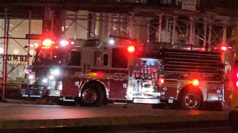 FDNY Engine 55 And Mount Sinai EMS Responding On Houston Street In LES