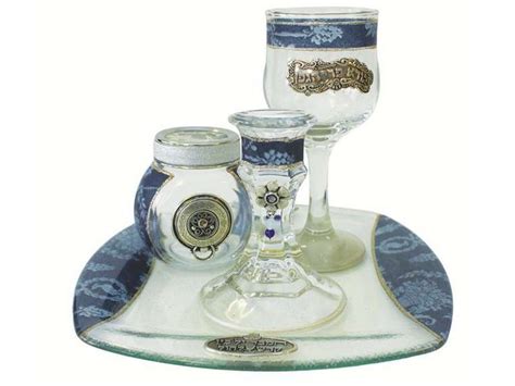 Contemporary Havdalah Set Blue