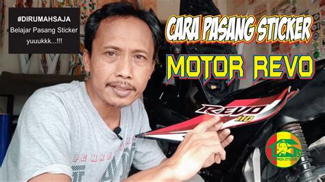 CARA PASANG STICKER MOTOR REVO YouTube