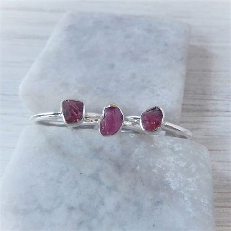 Raw Ruby Ring - Etsy