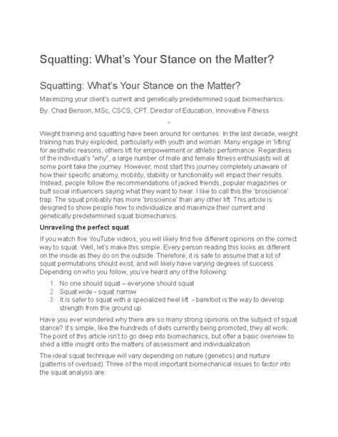 Squatting Why Does Your Stance Matter - Squatting: What’s Your Stance