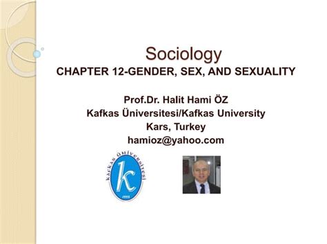 Chapter 12 Gender Sex And Sexuality Ppt