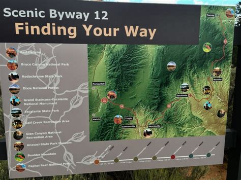 Scenic Byway 12 Utah Map - Map