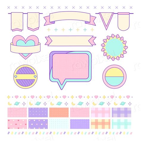 cute girly design element premium vector rawpixel