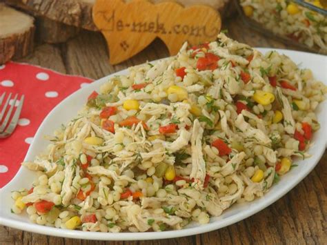 Tavuklu Kuskus Salatası Tarifi Resimli Anlatım Yemek Tarifleri