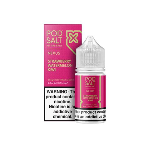 Pod Salt Nexus Ice Strawberry Watermelon Kiwi Ice 30ml Nicotine Salt E