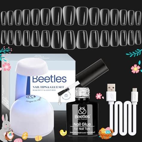 Amazon Ejiubas Gel Nail Kit Pcs Sizes Coffin Nails Tips