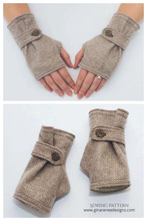 Diy Fabric Fingerless Gloves Free Sewing Patterns Artofit