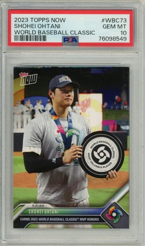 Mint Topps Now Team Japan Shohei Ohtani Wbc Psa