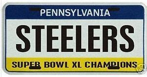 Pittsburgh Steelers Super Bowl XL PA License Plate EBay