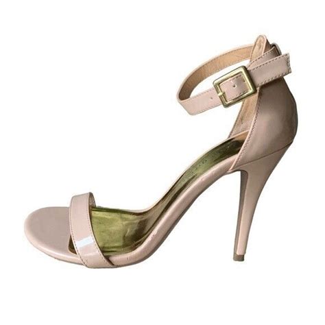 Steve Madden Daphney Nude Open Toe Stiletto Heels Size 10 With Ankle Strap Ebay