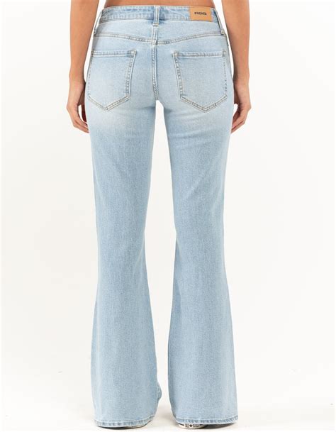 Rsq Womens Low Rise Flare Jeans Light Wash Tillys