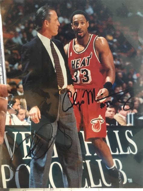 Signed And Certified Pat Riley And Alonzo Mourning Sports Memorabilia