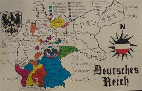 German Empire Map - Etsy