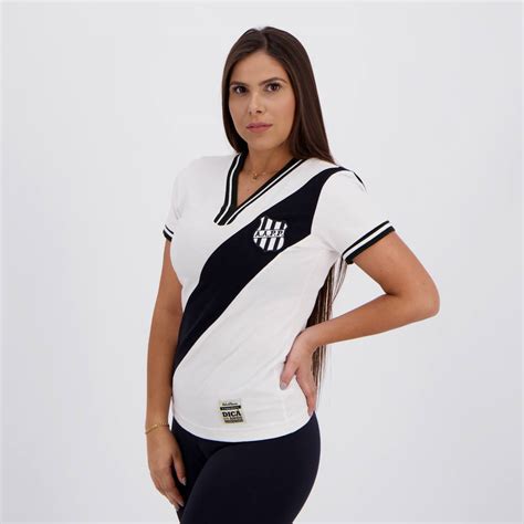 Camisa Ponte Preta Retr Feminina Branca Futfanatics