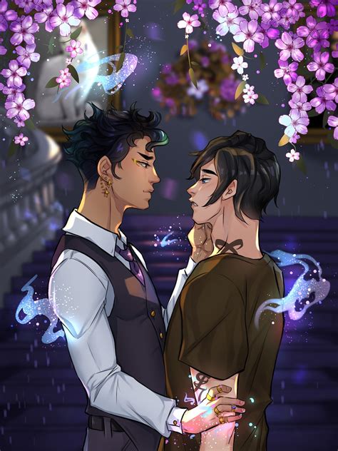 5x7 Malec Art Print Magnus Bane And Alec Lightwood Book Couple Etsy