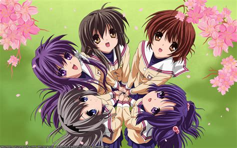 Mobile Wallpaper Anime Kyou Fujibayashi Clannad Akio Furukawa