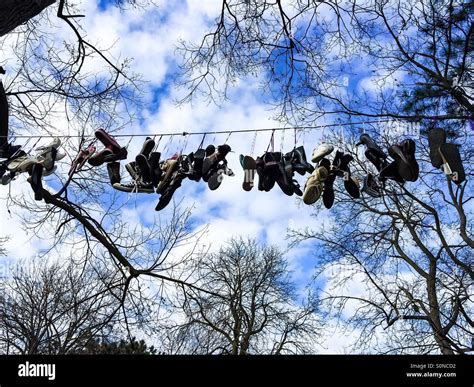 Shoe String Symbol Of Violence Against Women Each Pair Represents A