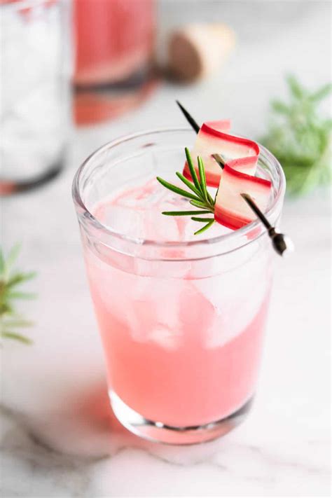 Rhubarb Cocktail Easy And So Refreshing Pinch And Swirl