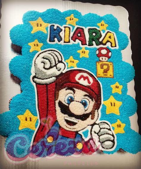 Mario Bros Cupcake Cake Pastel De Mario Bros Pasteles Mario Bross