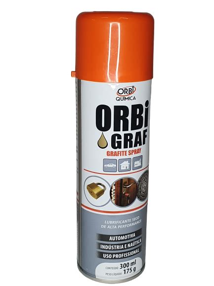 Grafite Spray Orbi 300ml Automotivo Industria Nautica Geral ORBI