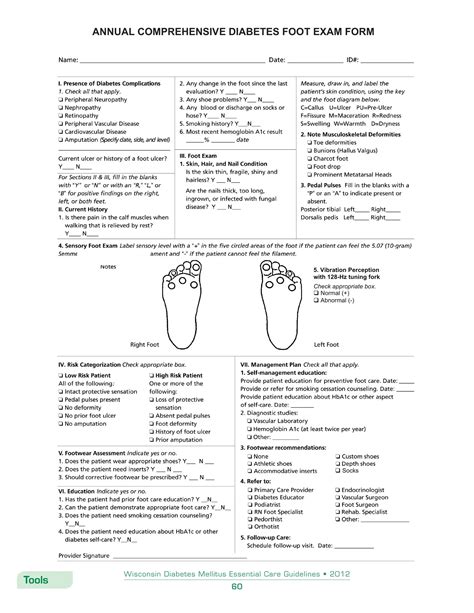 Diabetes Foot Exam Form ≡ Fill Out Printable PDF Forms Online