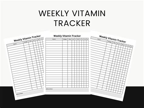 Weekly Vitamin Tracker Canva KDP Graphic By BKS Studio Creative Fabrica