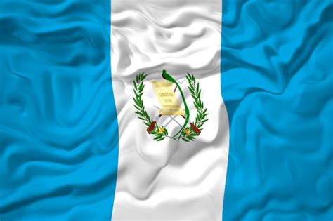 Bandera Nacional De Guatemala Fondo Con Bandera De Guatemala Foto Premium