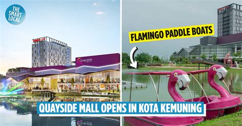 New Quayside Mall In Kota Kemuning Has A Lake With Flamingo Decor