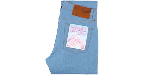 Naked Famous Naked Famous Sakura Sky Selvedge In Blue For Men Lyst Uk