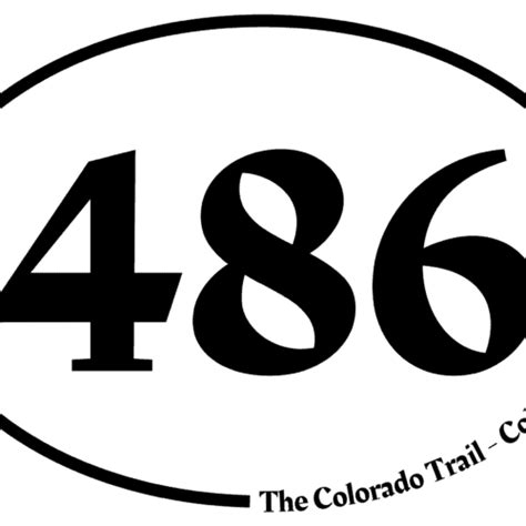 CT 486 Miles Sticker - Colorado Trail Foundation