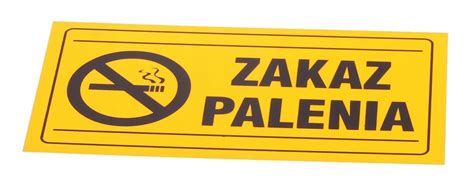 TABLICA TABLICZKA ZAKAZ PALENIA ZNAK PCV 12x22 11001113717