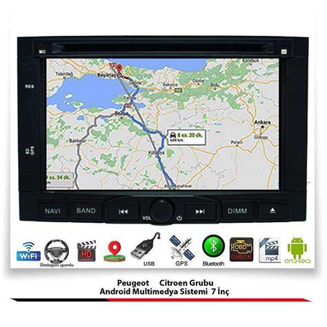 Peugeot Android Multimedya Sistemi N Gb Ram