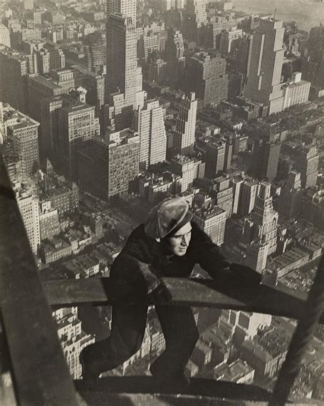 Lewis Hine Safety Man Coming Up On Mooring Mast Empire State