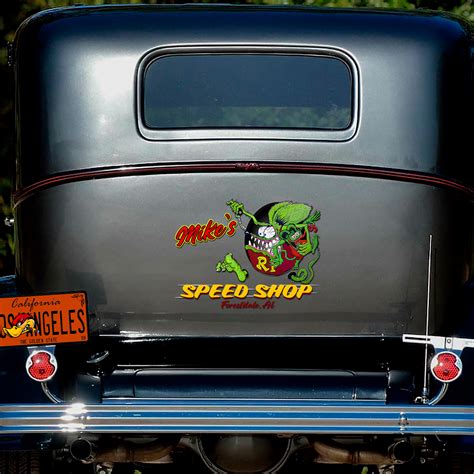 Rat Fink Decals Rat Fink Sticker Personalized Rat Rod Door Decals Bluefink