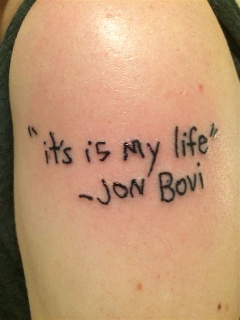 Le Tatouage Tr S Approximatif D Un Homme Fan De Bon Jovi Tuxboard