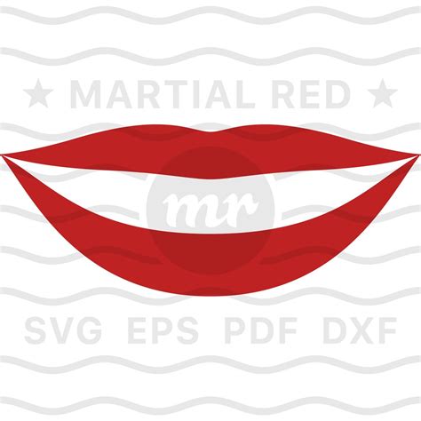 Smile Svg Red Lips Svg Smiling Svg Grin Svg Smirk Svg Happy Svg