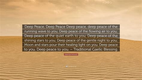 Adele Ryan Mcdowell Quote Deep Peace Deep Peace Deep Peace Deep