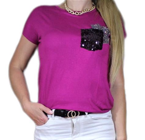 Bluzka T Shirt Damska Cekiny Modna Kobieca XXL 12367907726