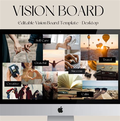 2024 Digital Vision Board Party Kit Canva Template Vision Board