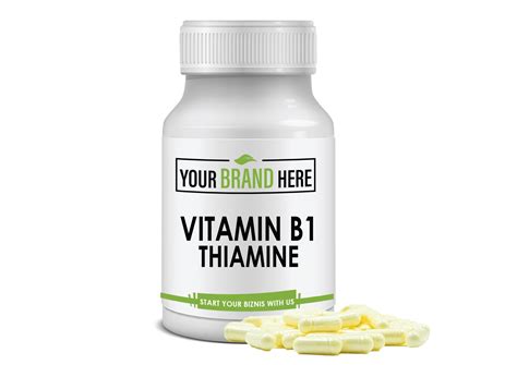 Vitamin B Thiamine Mg Capsules Natural White Label