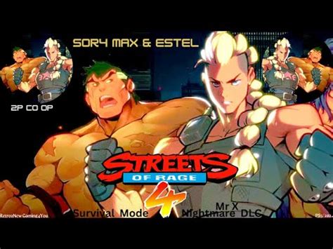 Streets Of Rage Survival Mode Weekly Sor Max Estel P Co Op W