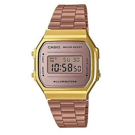 Casio Vintage Series Digital Rose Gold Unisex Watch A Wecm D